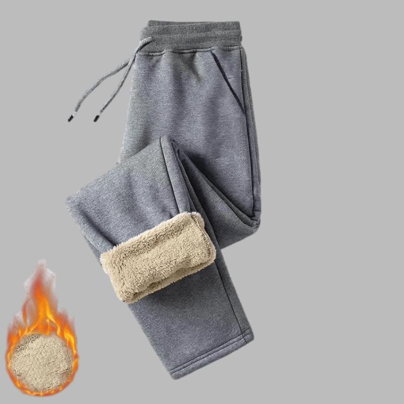 Pants Men Autumn Winter Thickened Fleece Outerwear Casual Pants Warm Sports Sweatpants