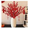 Winterberry Red Berries Artificial Flower Arrangement - New Year Housewarming Decoration for Living Room Ornaments
