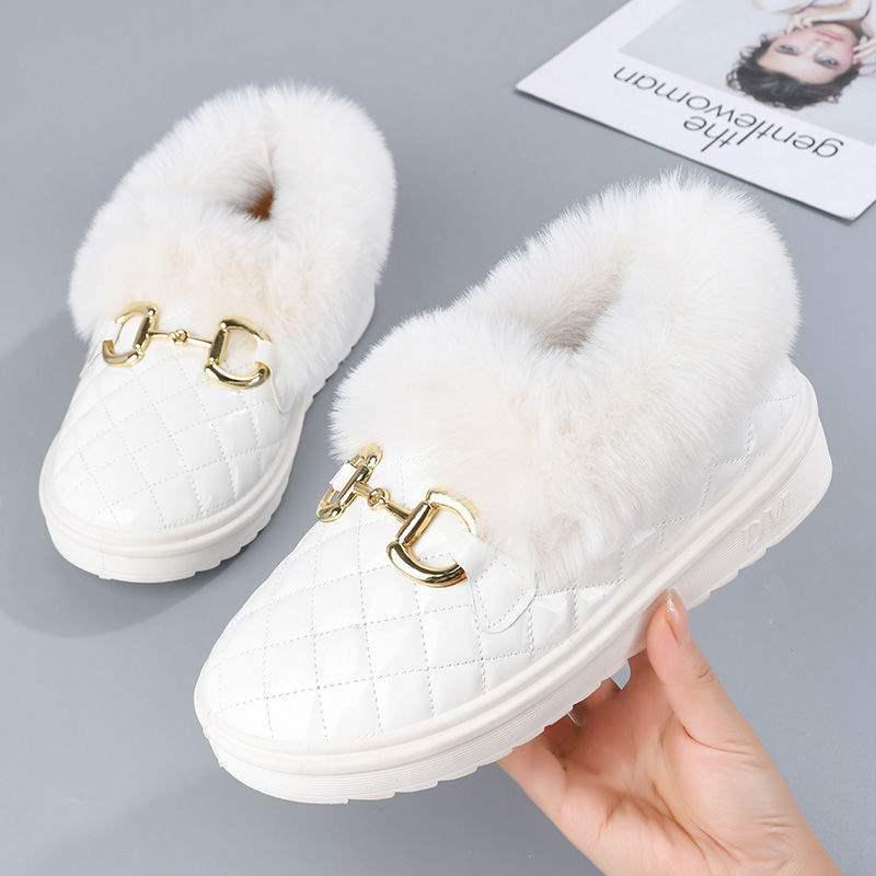 Women's Versatile Winter Fur-Lined Snow Boots Moccasins