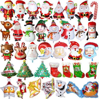 Christmas Series Aluminum Foil Balloons for Shopping Mall, School, and Christmas Eve Party Decorations
