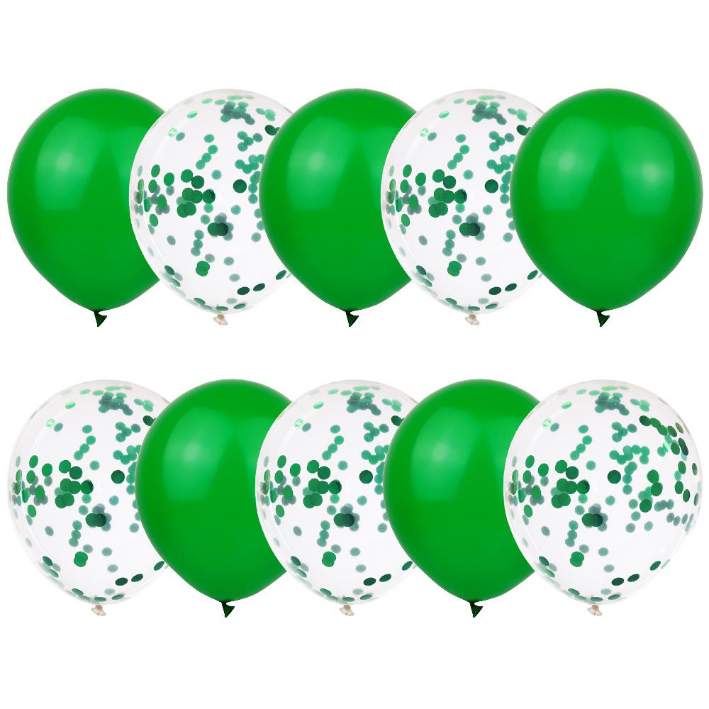 Christmas Red And Green Sequin Latex Balloon Wedding Wedding Room Creative Decoration Balloon Sequin Balloon Package
