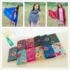 Plain Embroider Floral Viscose Shawl Scarf From Indian Bandana Print Cotton Scarves and Wraps Soft Foulard Muslim Hijab Cap
