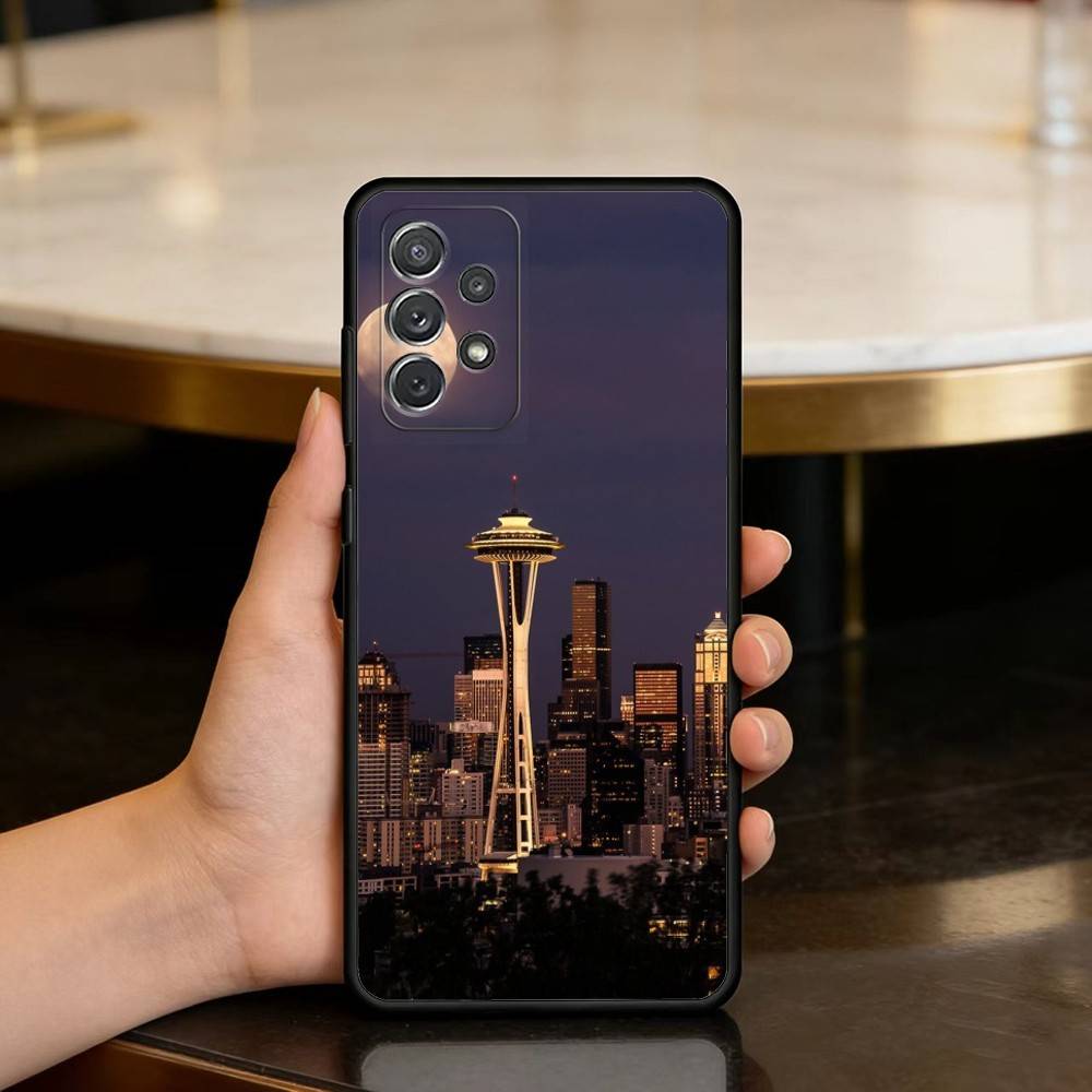 G-GreysS A-Anatomy-Y Soft Silicone Black Cover Phone Case For Samsung Galaxy A73,A72,A71,A70,A53,A52,A51