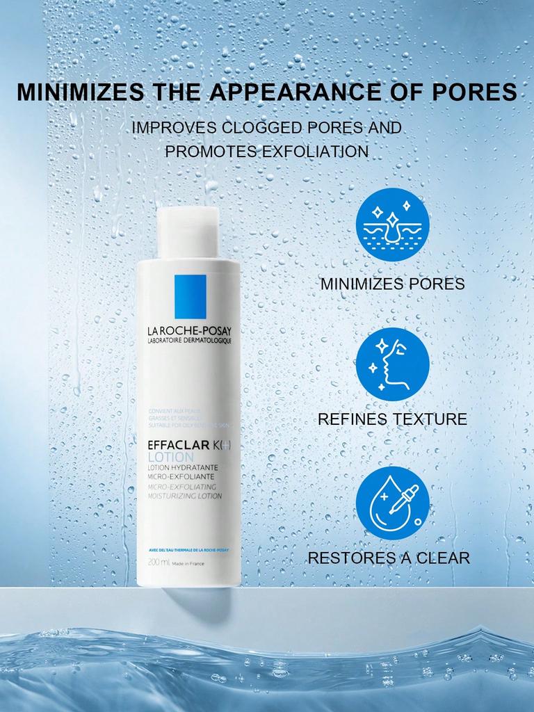 La Roche-Posay EFFACLAR K(+) + B5 Tonik Seti 200ml×2 | Yağ Kontrolü & Yatıştırıcı Onarım Akneye Eğilimli Cilt İçin