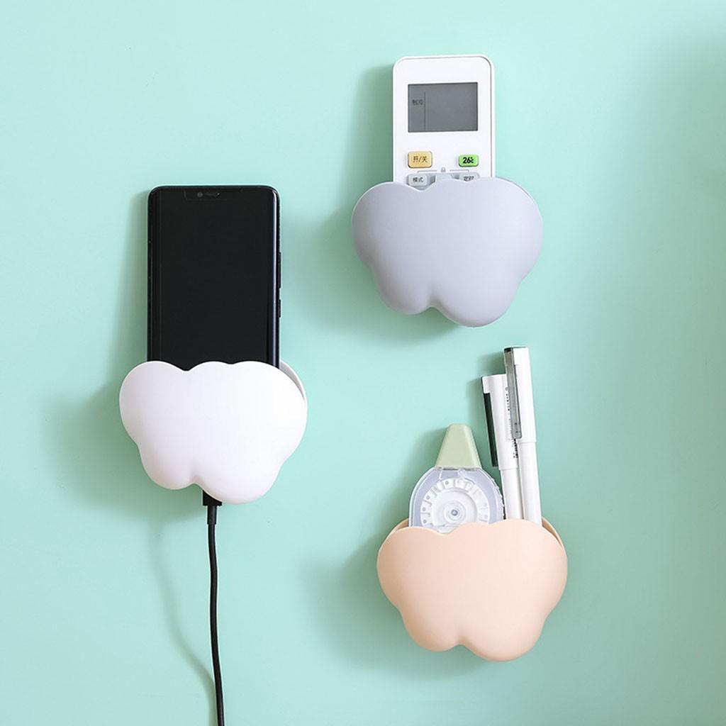 Cloud shape Punch Wall Hanging Shelf Creative Storage Box