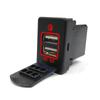 Car QC3.0 Dual USB Phone Charging Socket For Mitsubishi Pajero Eclipse Cross 2016 for ASX Outlander 3 2014-2019