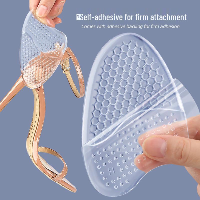 Soft GEL Forefoot Heightening Pads with Honeycomb Anti-Slip & Shock Absorption