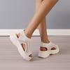 Fashion 2025 New Mesh Hollow Summer New Casual and Comfortable Sport Sandals Fashionable and Versatile Women Platform Designer Sandals