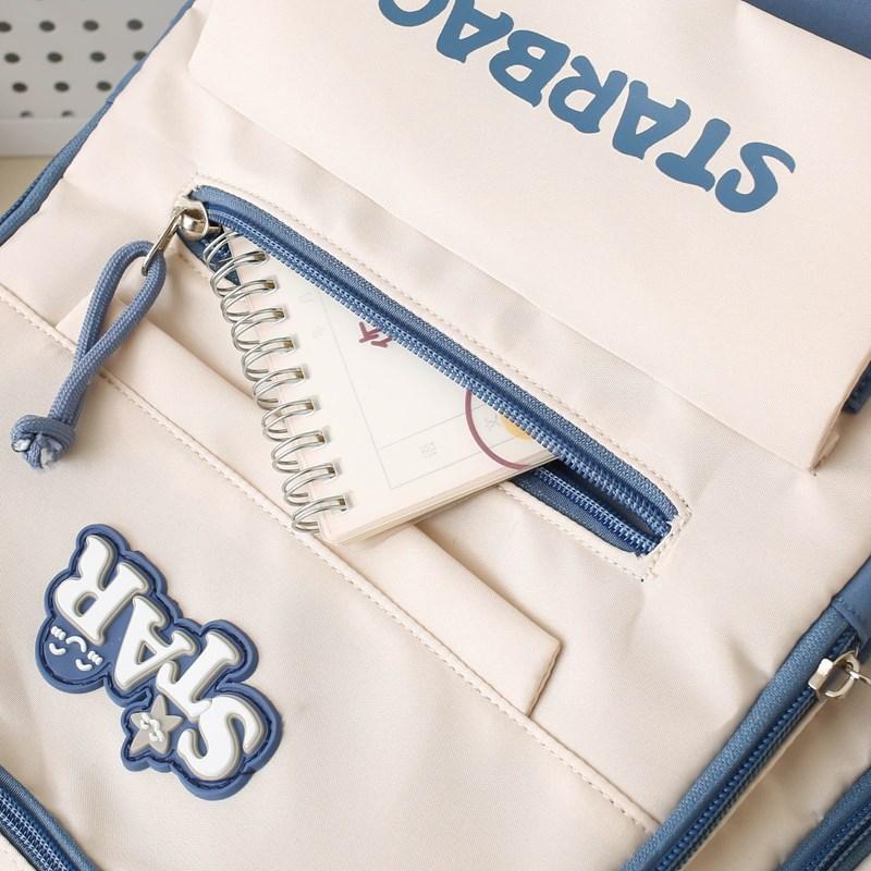 Four-Piece Backpack Set Children's Large Capacity Backpack Junior High School Student Schoolbag College Style Backpack