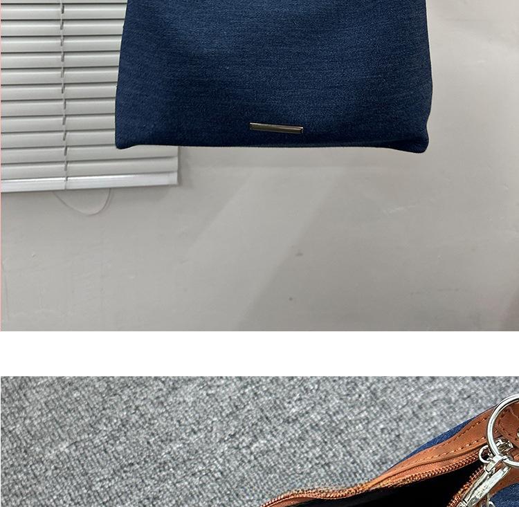 Women's Retro Denim Canvas Tote: Stylish All-Match Shoulder and Messenger Bag