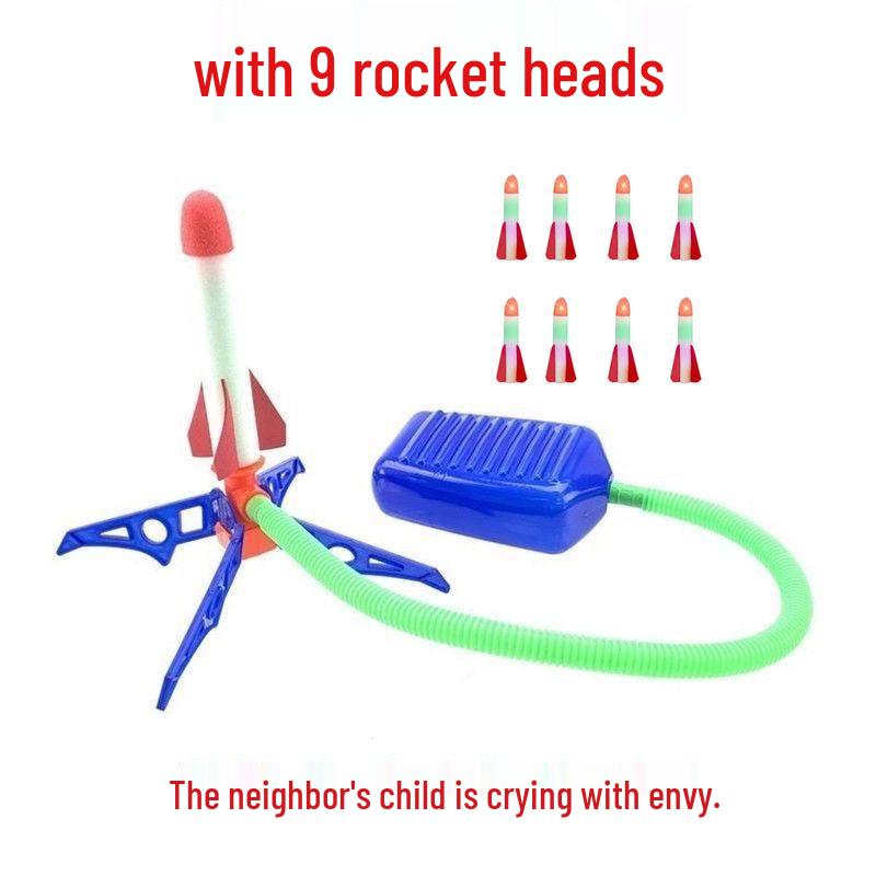 Skyward Rocket Launch Pedal-Operated Luminous Toy for Kids