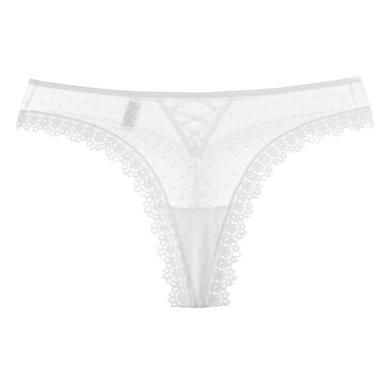 Sexy Women Lace Panties Low-waist Underwear Thong Female G String Breathable Lingerie Temptation Embroidery Intimates