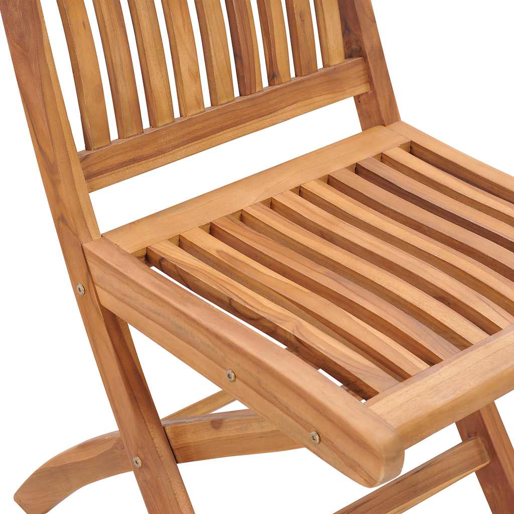 Garden Chairs 2 pcs with Beige Cushions Solid Teak Wood