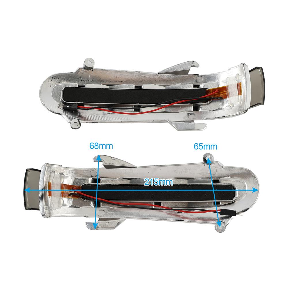 Paar LED-Blinker für Seitenspiegel für Benz S W220 CL W215 1999-2003 Grau