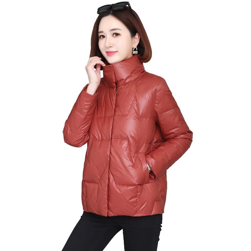 Jachetă scurtă de damă din bumbac cu puf 2024: Gros de iarnă, stil petit pentru femei de vârstă mijlocie la modă