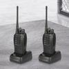 2PCS BF-888S Wireless Walkie Talkie Dual Band Portable Long Range UHF 400-470MHz EU/US Ham Two Way Radio Earphones for Hunting