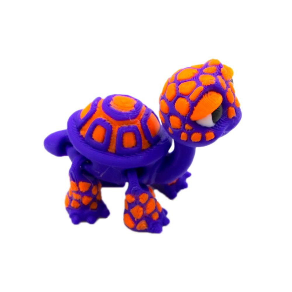 

Delicate PLA 3D Printed Turtle Animals Cartoon Mini Action Figure Realistic Turtle Desktop Ornament