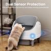 Self Cleaning Litter Box Automatic Cat Litter Box with Open-Top Design APP Control Dual Safety Sensors Suitable for Multi-cats