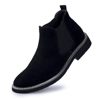 Men's Short Boots Trendy Chelsea Boots Autumn and Winter British Sleeve Tide Boots Casual High-Top Shoes