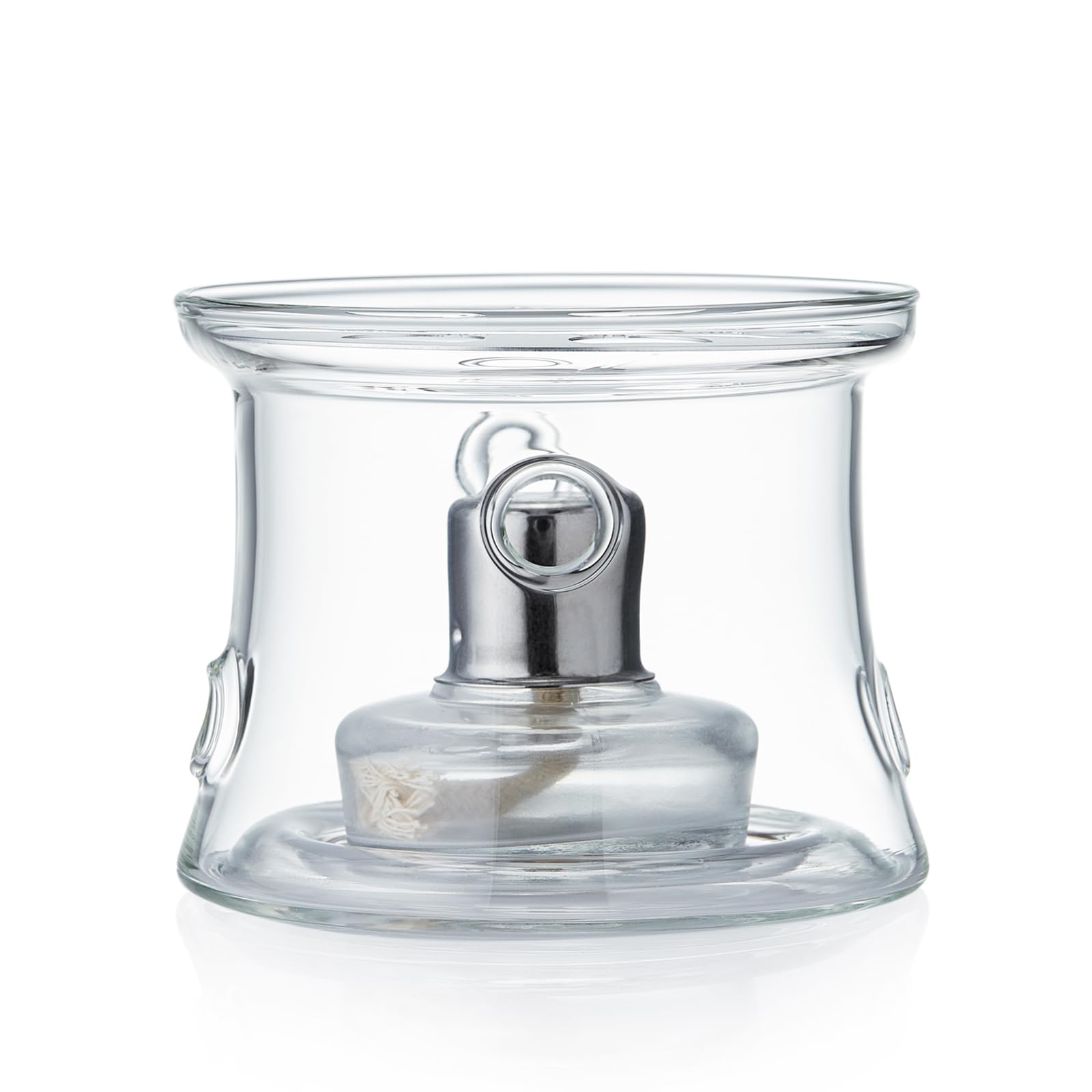 

Подогреватель для чайника Pokaro со спиртовой лампой, термостойкое стекло, прибл.. Диаметр 14,5 см, Поддерживает чай, кофе и подогреватель чая теплыми (Алкоголь продан