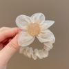 Rhinestone Pearl Elegant Large Hair Tie for Ponytails and Buns