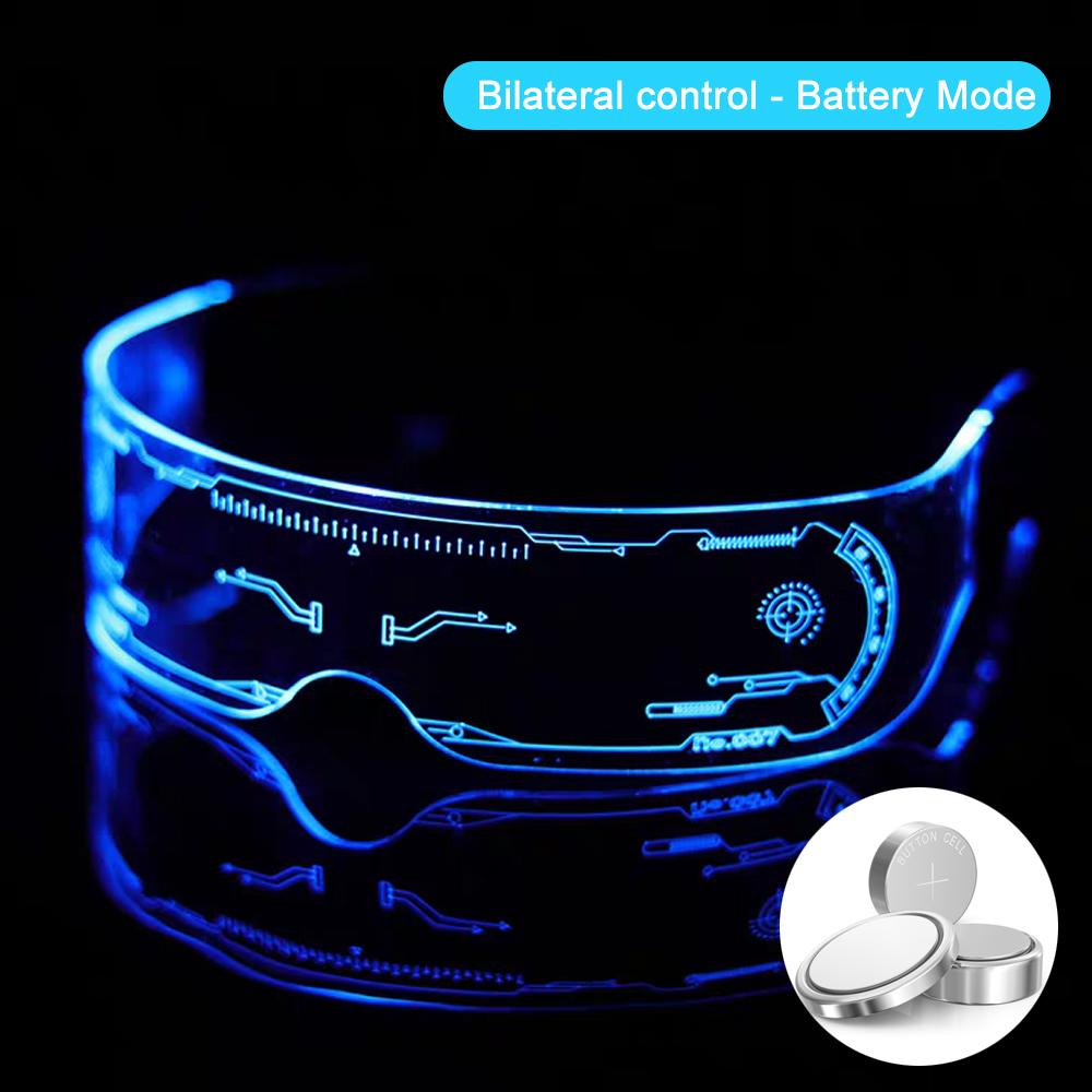 

Модернизированные светодиодные светящиеся очки, ночник, винтажные панк-очки, рождественские украшения, неоновые красочные модные вечеринки