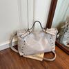 Large Capacity Pu Leather Messenger Bag Top Brand Women's Bag Black Handbag Fashion Simple Travel Shoulder Bag Lady Tote Coffee