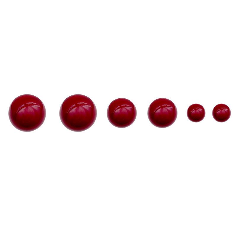 925 Sterling Silver Ankola Red Bead & Pearl Earrings: Elegant, Simple, Light Luxury for Women