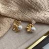 Niche Temperament Medieval Stud Earrings French Mori Fairy Earrings Retro Exquisite High-End Pearl Earrings Female