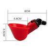 ABWR-Automatic Filling Poultry Waterer Cups For Auto Watering Drinker System For Chickens, Ducks, Geese, Turkeys Etc. 6Pcs