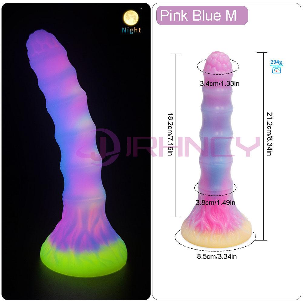 Luminous Anal Sex Toy S/M/L Anal Plug Bamboo Joint Soft Small Butt Plug Sex Toy for Women Men Prostate Massage Silicone Buttplug