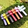 10PCS Mini Miniature Wood Fence Signpost Craft Garden Decor Ornament Plant Pot Micro Landscape