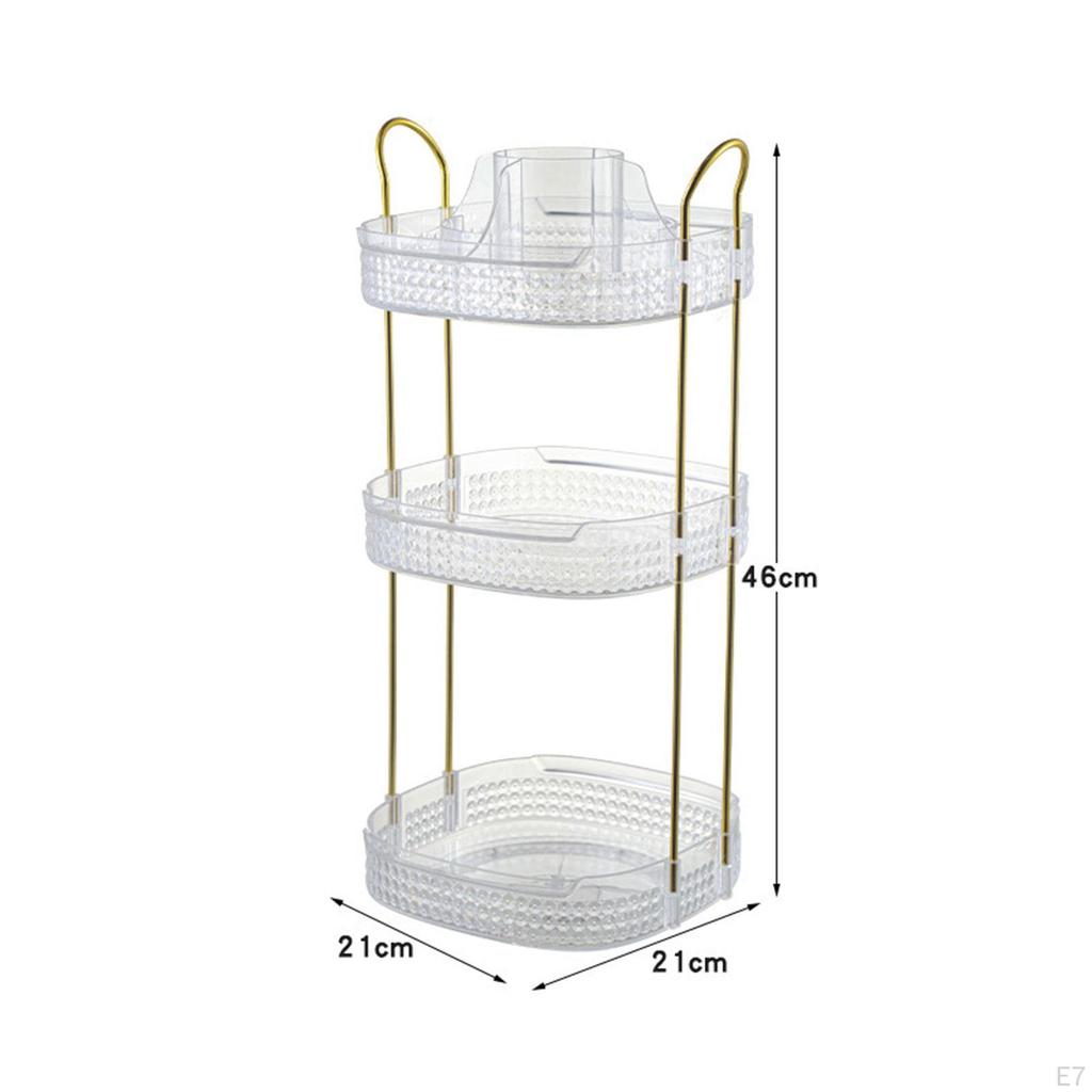 Bathroom Organizer Shelf Cosmetic Storage Rack Freestanding Lipstick Perfume Makeup