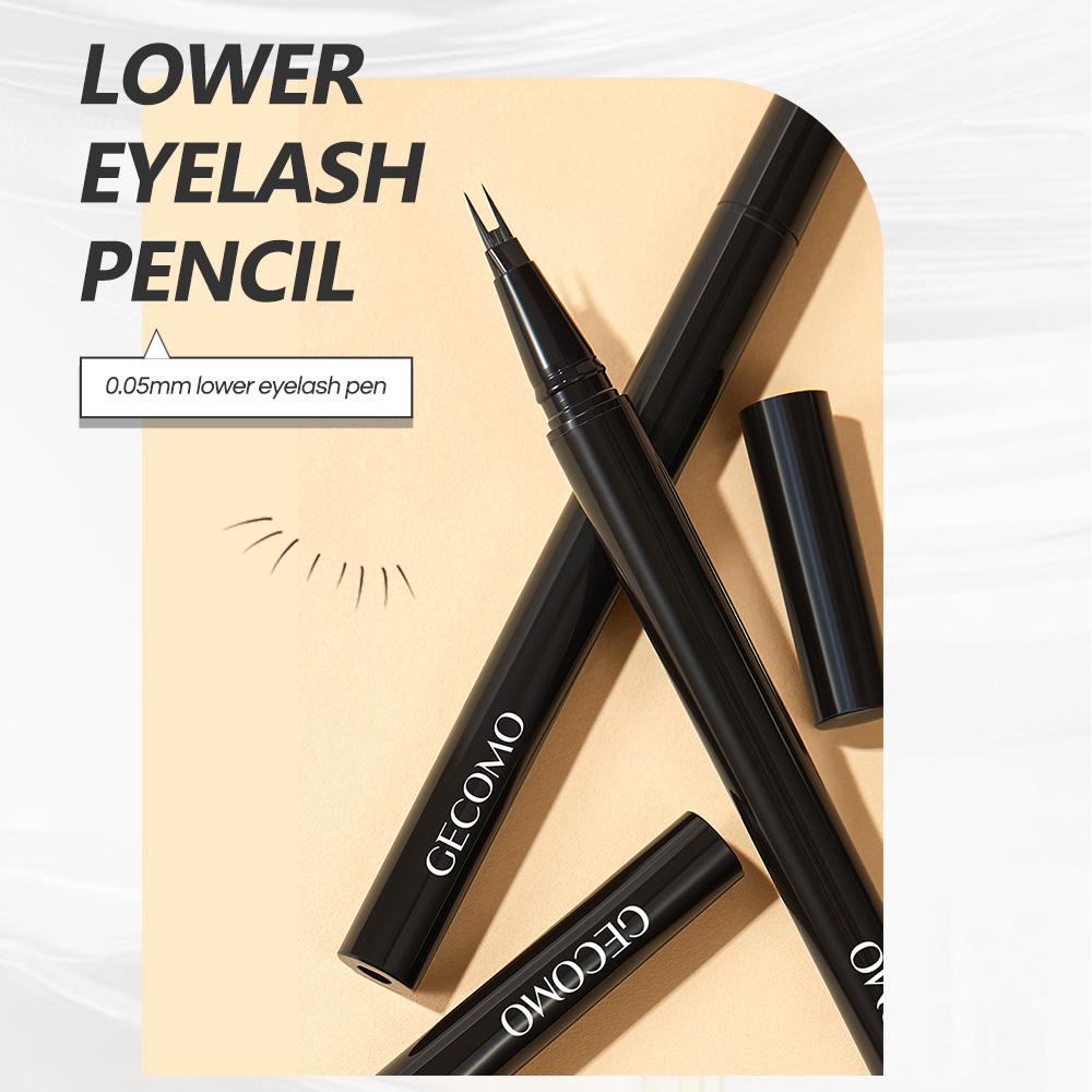 GECOMO 0,05 mm Ultrafeiner Unterwimpernstift, Präzise Kontrolle Augen-Make-up, Doppelseitiger Eyeliner-Wimpernstift
