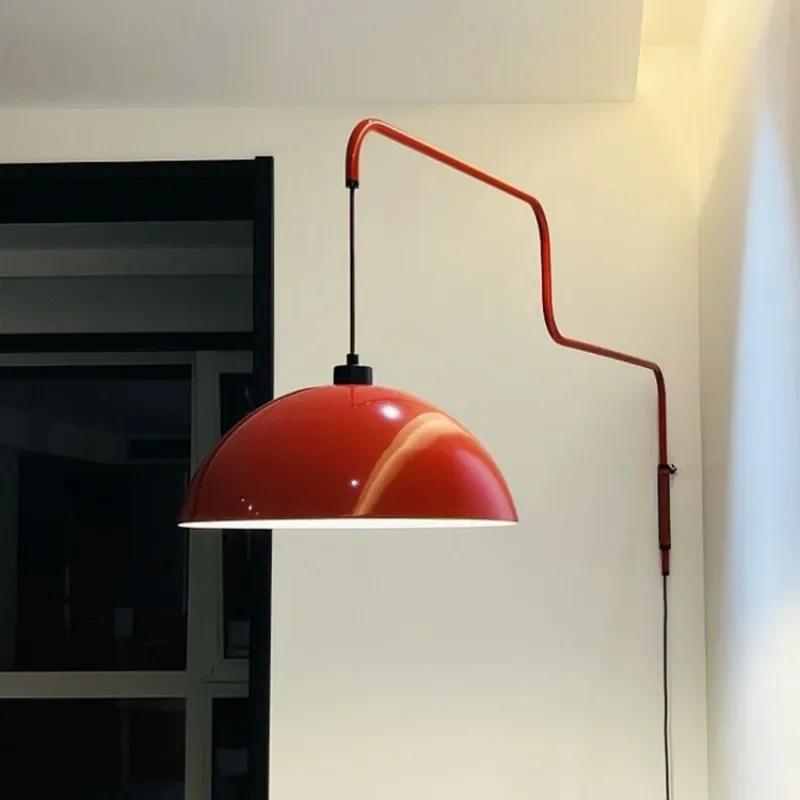 Nordic Creative LED Wall Lamp Kitchen Island Long Arm Adjustable Wall Hanging Lamp Bedroom Bedside Table Indoor Lighting Fixture