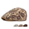 Cashew Print Beret Women's British Vintage Forward Cap Suede Peaked Cap