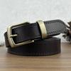 2.8Cm Wide Retro Fashion Belt Women'S Leather Pin Buckle First Layer Cowhide Casual Jeans Belt Women'S