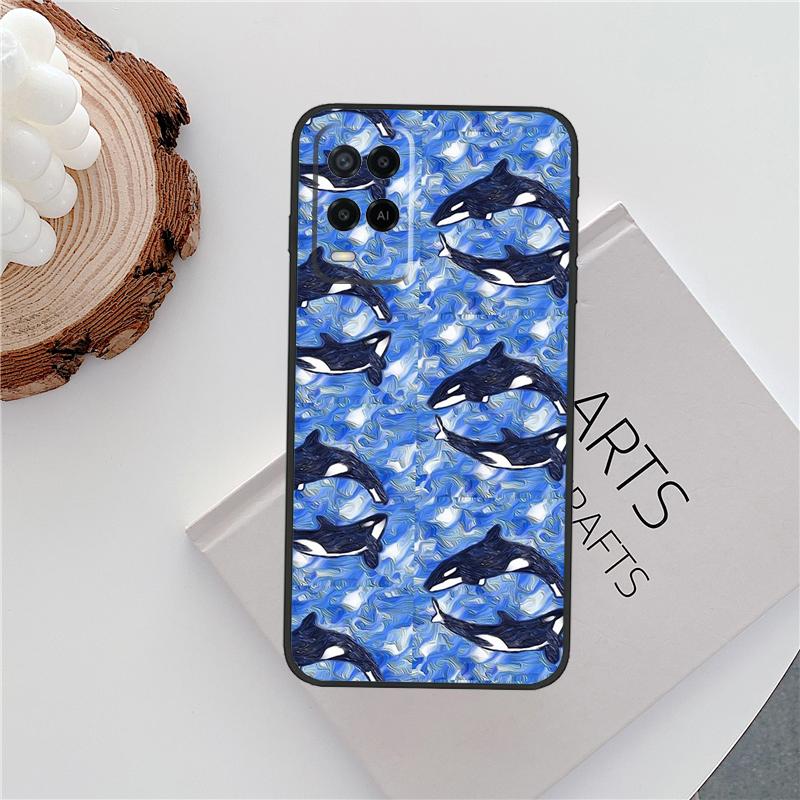 Orcas Killer Whales Case For Oppo A18 A38 A58 A78 A98 A79 A40 A60 A80 A16 A76 A96 A15 A74 A94 A54 A77 A17 Cover
