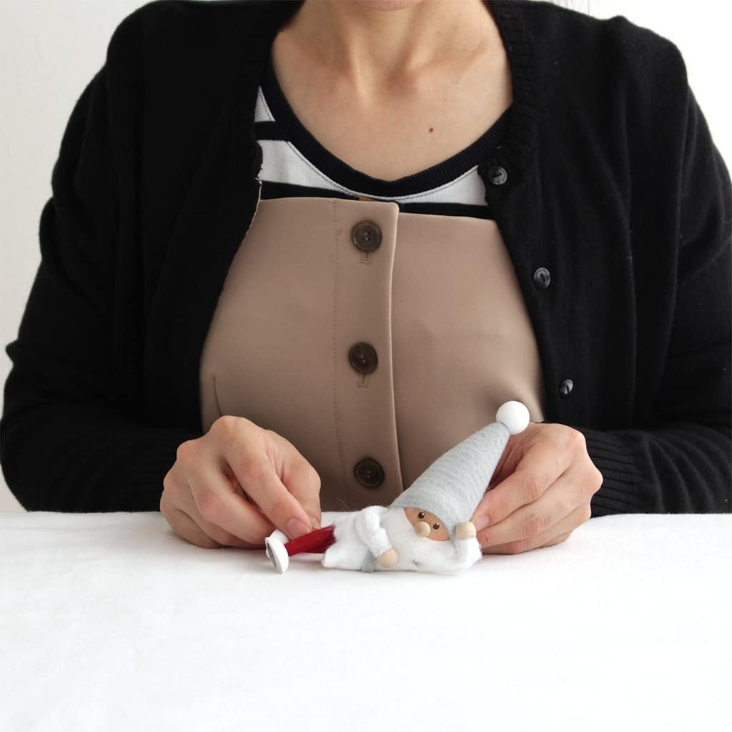 Nordica Nisse Christmas Wooden Santa Silent Night Doll, Resting,