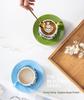 Set di Tazza da Caffè e Sottotazza in Ceramica Retro di Alta Gamma con Scatola Regalo per il Tè del Pomeriggio