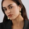Stylish Geometric Crossborder Earrings Chic Gold Alloy Plated Statement Pieces