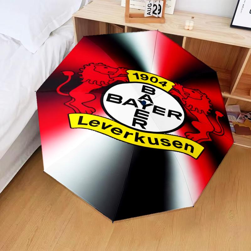 1PC Bayer Football Club Printed Umbrella Folding Umbrella, Automatic Umbrella 8-Frame for Travel, Camping Fan Gifts Christmas Gifts
