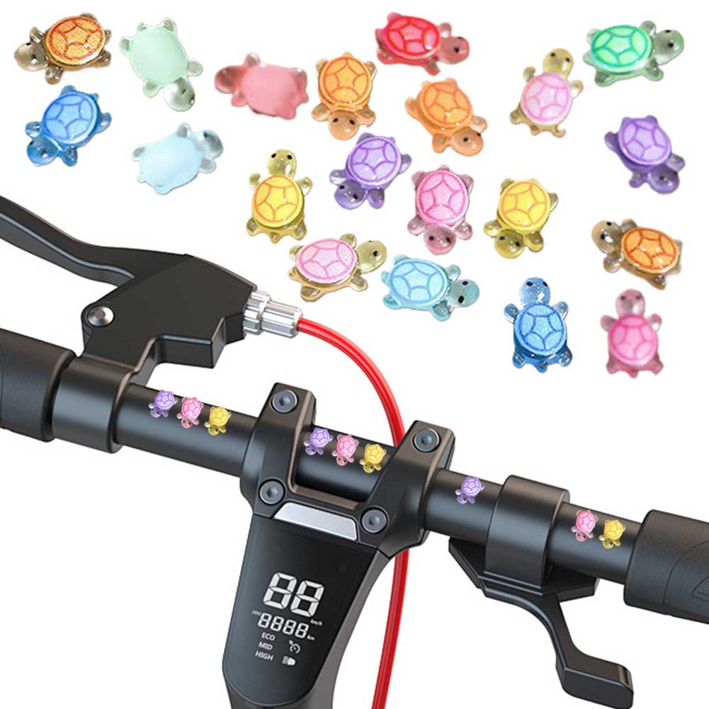 Mini Resin Turtles Night Glow Turtle Figurines Realistic Tiny Turtles Acrylic Small Animals Figures for Micro Landscaping