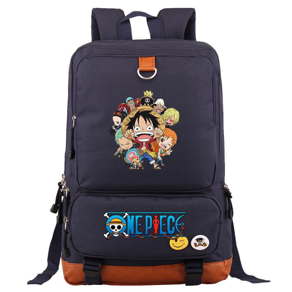 Anime/cartoon One Piece Luffy printed backpack