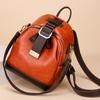Vintage Backpack For Women High Quality PU Leather School Bag Large Capacity Travel Rucksack