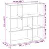 VidaXL Room Divider Shelf Sonoma Grey 102x29x103.5 Cm, Shelf, Bookcase, Storage Shelf, 858053