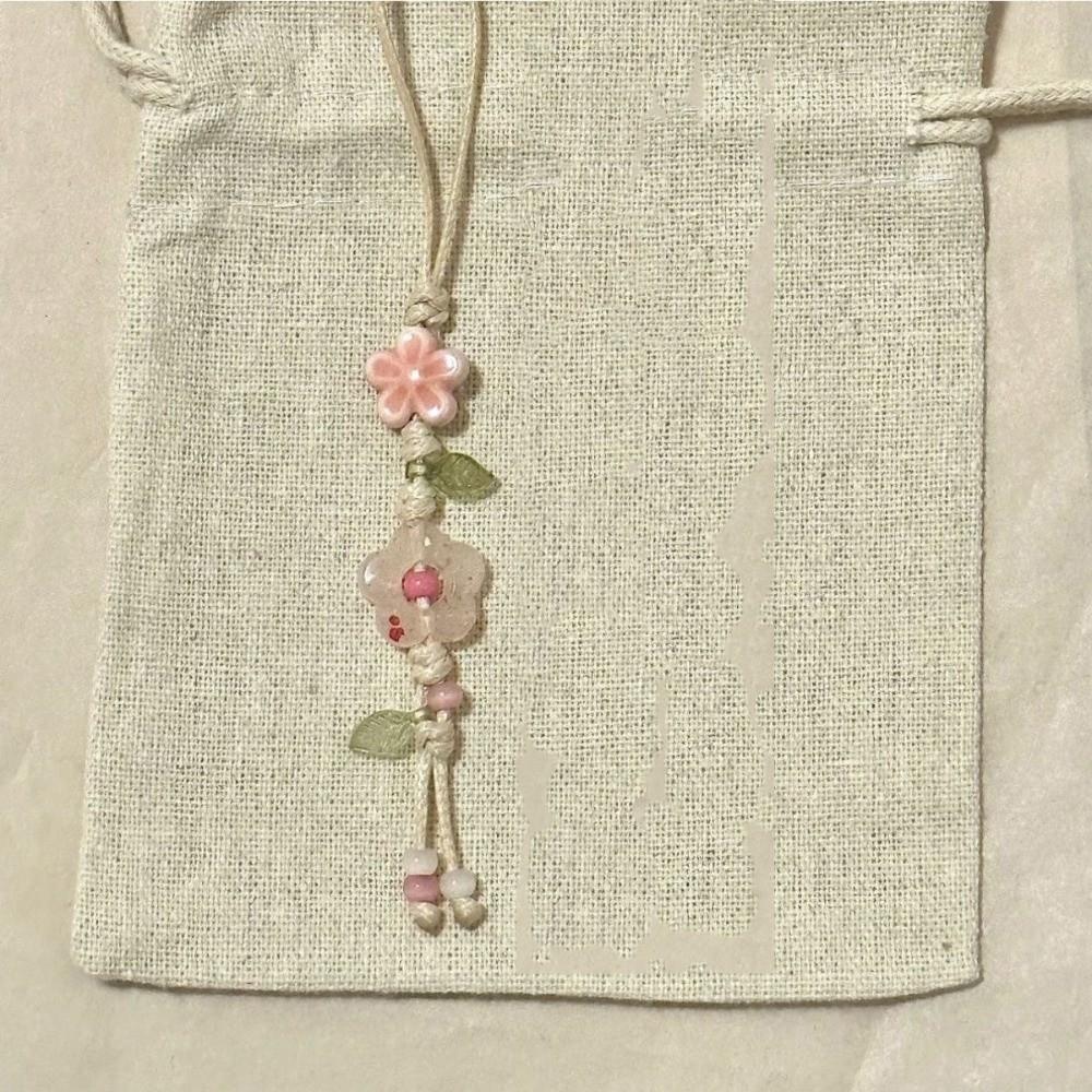 

Ceramic Beaded Mobile Phone Strap Pastel Colors Phone Lanyard Telephone Accessories Style 1
