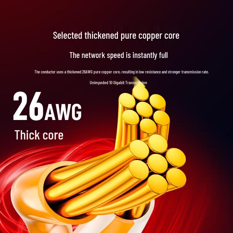 SAMZHE CAT8 10 Gigabit Shielded Ethernet Cable