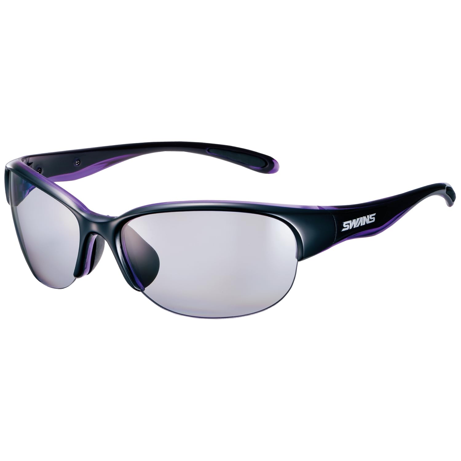 

Sunglasses Luna Polarized Lens Model Black x Clear Purple [SWANS] LN-0053 BK/PR