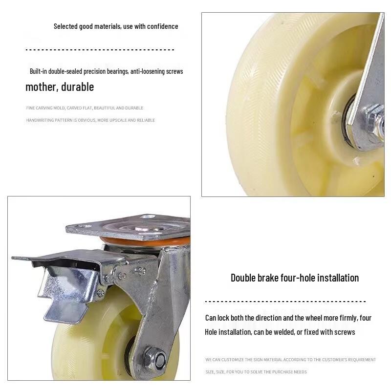 Heavy-Duty Nylon Swivel Caster Wheel